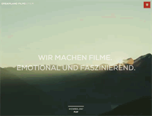 Tablet Screenshot of dreamland-films.de